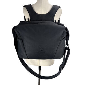 STOKKE Black Diaper Changing Bag Backpack Crossbody Strap Organizer